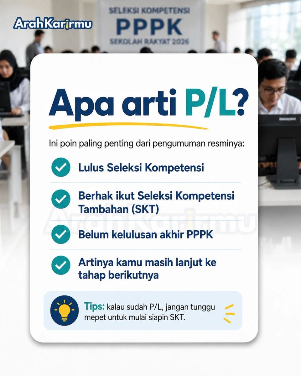 ArahKarirmu's tweet photo. β οΈ P/L JANGAN SENANG DULU!
Sudah persiapan untuk TES SKTT PPPK SEKOLAH RAKYAT 2026?
Yang mau Bahan belajar
Cek di bio β
#p3k
#sekolahrakyat
#PPPK
#lowongankerja #rekrutmen
Bahan Belajar
Review/Spill/FR
Kisi-Kisi
Soal
EBook
Sekolah Rakyat
KemensosRI
Pengumuman https://t.co/z8JC3XEGuG