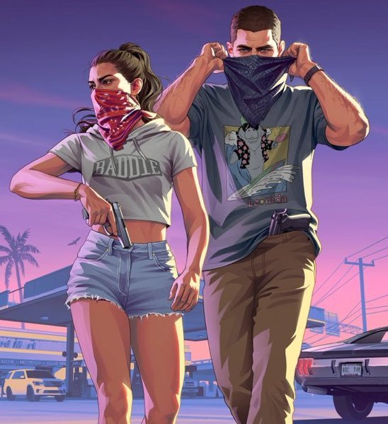 GamingCulture_'s tweet photo. Full mafia vibe here with Jason and Lucia. 🚀

#GTA6 on the track to November.

⭐⭐⭐⭐⭐⭐ https://t.co/z4VTo3dkdJ