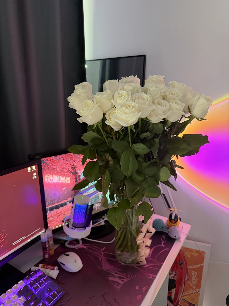 sambuca_d's tweet photo. My kitty loves flowers 🤍🥰 https://t.co/Hma7egcUWb