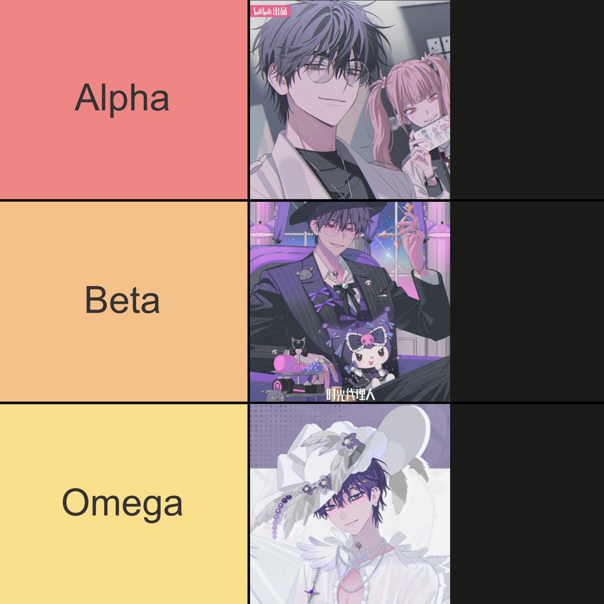 KyqeyxB's tweet photo. #时光代理人 #刘枭 hi guys heres my omegaverse link click tierlist as someone who doesnt have any strong opinions on the au/trope/thing https://t.co/FcK1509k1C
