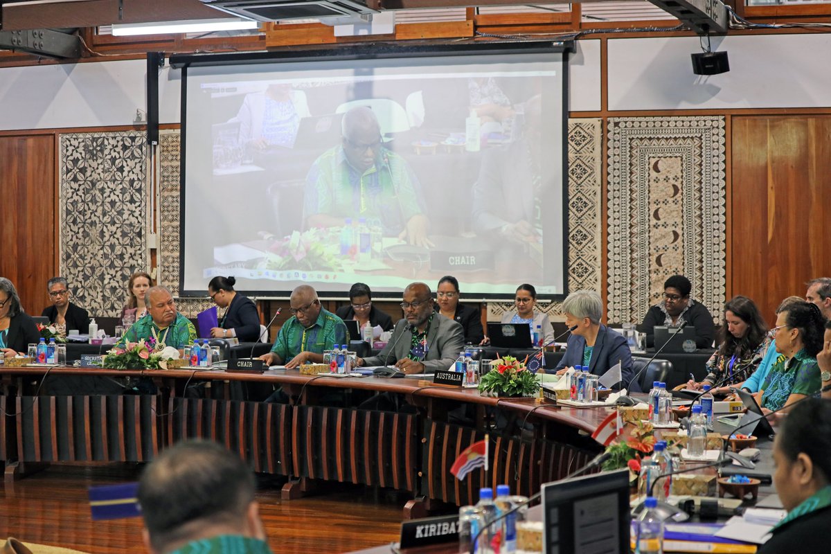 ForumSEC's tweet photo. #FFMM

The Forum Foreign Ministers Meeting is taking place at the Pacific Islands Forum Secretariat in Suva Fiji today.

“As Foreign Ministers, we have a unique responsibility. We sit at the intersection of our domestic priorities and our collective regional interests.

We help shape how the Pacific engages the world, manages its partnerships and protects the integrity of our regional institutions.

That responsibility extends beyond today's agenda. It is about ensuring that, in an increasingly contested international environment, the Pacific continues to engage from a position of unity, purpose and strategic confidence.” Hon. Rick Houenipwela, Minister of Foreign Affairs and External Trade, Solomon Islands

Read the FFMM Chair's remarks here: https://t.co/kjSJnLq5Np 

Read the PIF Secretary General's remarks: https://t.co/JbVUBWpE9W  

#OneBluePacific #Regionalism #FFMM #iumitugeda