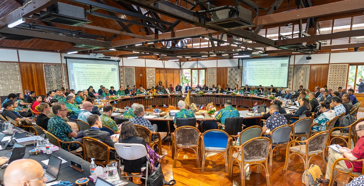 ForumSEC's tweet photo. #FFMM

The Forum Foreign Ministers Meeting is taking place at the Pacific Islands Forum Secretariat in Suva Fiji today.

“As Foreign Ministers, we have a unique responsibility. We sit at the intersection of our domestic priorities and our collective regional interests.

We help shape how the Pacific engages the world, manages its partnerships and protects the integrity of our regional institutions.

That responsibility extends beyond today's agenda. It is about ensuring that, in an increasingly contested international environment, the Pacific continues to engage from a position of unity, purpose and strategic confidence.” Hon. Rick Houenipwela, Minister of Foreign Affairs and External Trade, Solomon Islands

Read the FFMM Chair's remarks here: https://t.co/kjSJnLq5Np 

Read the PIF Secretary General's remarks: https://t.co/JbVUBWpE9W  

#OneBluePacific #Regionalism #FFMM #iumitugeda