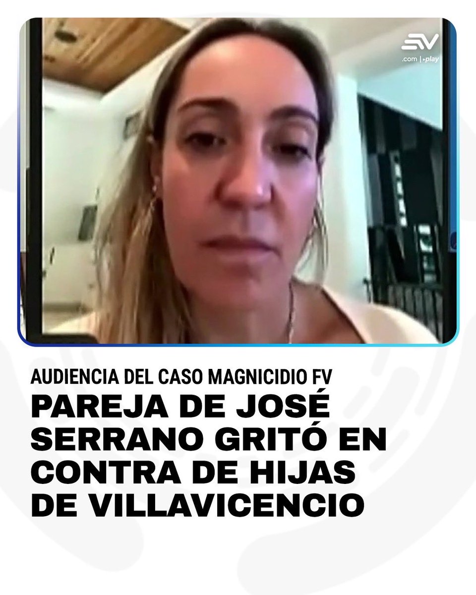 EcuavisaInforma's tweet photo. Usuarios se conectaron a la audiencia del caso Magnicidio FV y mostraron mensajes en contra de la fiscal. Además, María Paula Christiansen, pareja del procesado José Serrano, interrumpió y gritó a las hijas de Villavicencio. 💻 https://t.co/UQ6lZicWvm https://t.co/sy6g5QgpLT