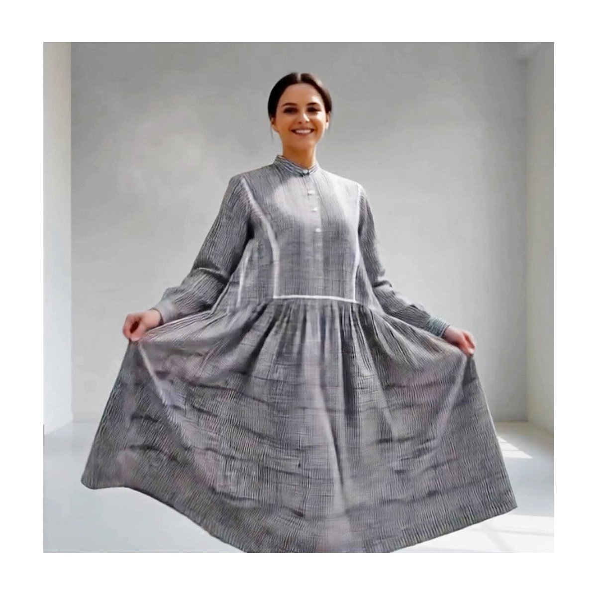 point_de_Japon's tweet photo. Gingham Cotton Pintuck Gathered Dress
Black × White
Product Number : 03-6105001
Shell : 100% COTTON
Size : M, L, XL
Handcrafted in Japan
Available on
https://t.co/llk6J5S6Uw
for a limited time.
@point_de_japon #handmade #gingham #cottondress #madeinjapan #fashionsnap #onlineshop #pointdejapon