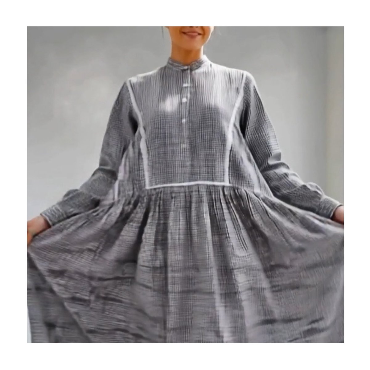 point_de_Japon's tweet photo. Gingham Cotton Pintuck Gathered Dress
Black × White
Product Number : 03-6105001
Shell : 100% COTTON
Size : M, L, XL
Handcrafted in Japan
Available on
https://t.co/llk6J5S6Uw
for a limited time.
@point_de_japon #handmade #gingham #cottondress #madeinjapan #fashionsnap #onlineshop #pointdejapon