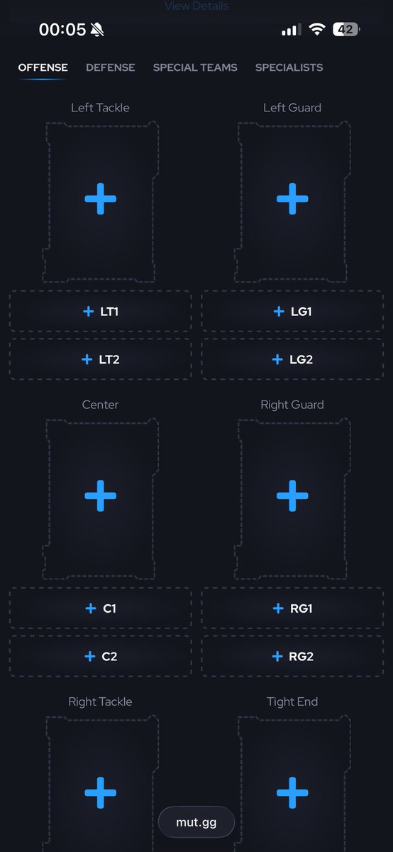 mgrskills's tweet photo. Hey @MUTdotGG why is the lineup builder so weird now on iPhone? Is it possible to fix plz? Thanks! https://t.co/nYoSMoxOF8
