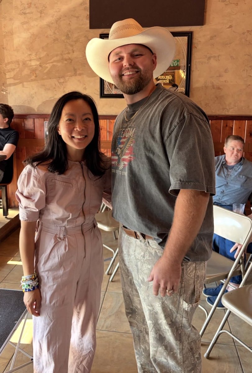 WiscoCowboy1's tweet photo. Republicans are absolutely terrified of @FrancescaHongWI. Imagine being scared of someone who will stop Data Centers from taking over Wisconsin, give us universal healthcare, affordable childcare and affordable housing. THE HORROR! 😱😱😱 https://t.co/HV0gqJubzr