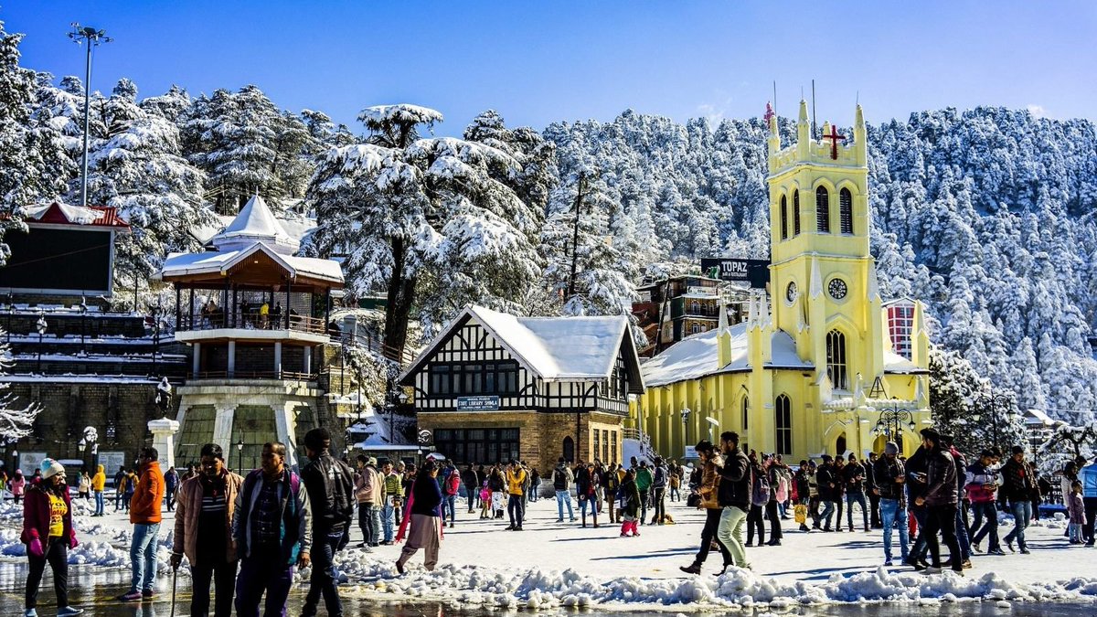 Anupbhatia7's tweet photo. #simla 
Born and brought up in Simla old memories refuse to die. Most important landmark ChristChutch THE RIDGE SIMLA https://t.co/lA88re9gT9