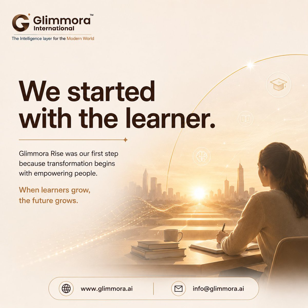 glimmora2026's tweet photo. Every transformation starts with learning. Glimmora Rise equips learners with practical AI skills, hands-on projects, and real-world experience to build the future with confidence.
https://t.co/hWdcc4ajL3
#GlimmoraRise #AILearning #FutureSkills #LearnAI #ArtificialIntelligence https://t.co/nFc0P4MovF