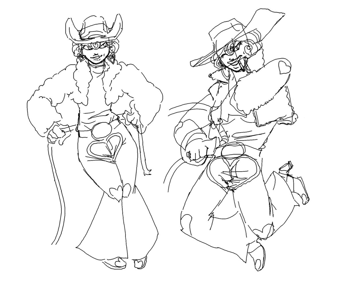 ItsJackSterling's tweet photo. Sum more sketches of my cowpoke characters there still more I haven’t posted but I’m kinda movin back to my knights so tomorrows post is up in the air
.
.
.
#cowboys #fantasy #characterdesign #conceptart #commissionsopen https://t.co/esWkVhQwR0