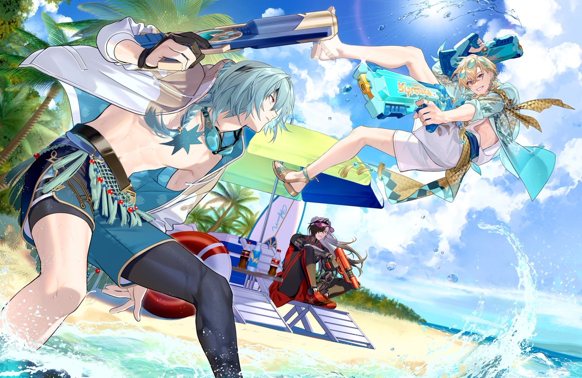 StarRailVerse1's tweet photo. New Anaxa, Aventurine &amp; Boothill Illustration

#HonkaiStarRail https://t.co/gRFjWQNTI4