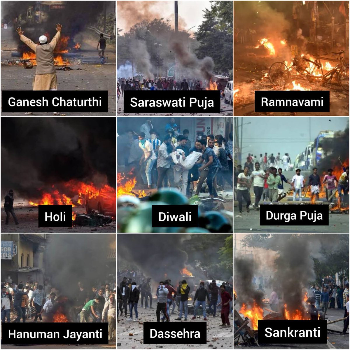 FGupta43275's tweet photo. @MeghUpdates @asadowaisi  should solve the case why hindu festivals are celebrated under military or police protection and never a Christian or Muslim festival required such protection in country . https://t.co/v7iLCcnsab