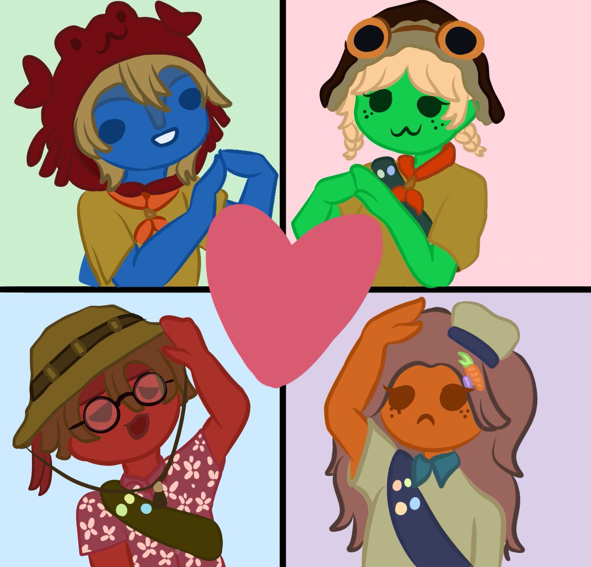 Lynsitae_'s tweet photo. Juan, Tina, Foolish and Sylvee  ⋆˚𝜗𝜚˚⋆ in the peak. https://t.co/dYwwClJSUE