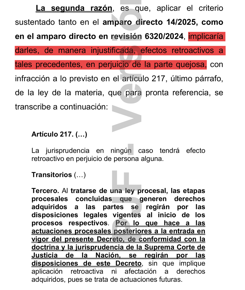 GilLuisJ92's tweet photo. ARTÍCULO 115 DE LA LEY DE INSTITUCIONES DE CRÉDITO.

Un Tribunal Colegiado decidió inaplicar lo resuelto por el Pleno de la SCJN en el amparo directo 14/2025 y amparo directo en revisión 6320/2024, bajo los siguientes razonamientos: