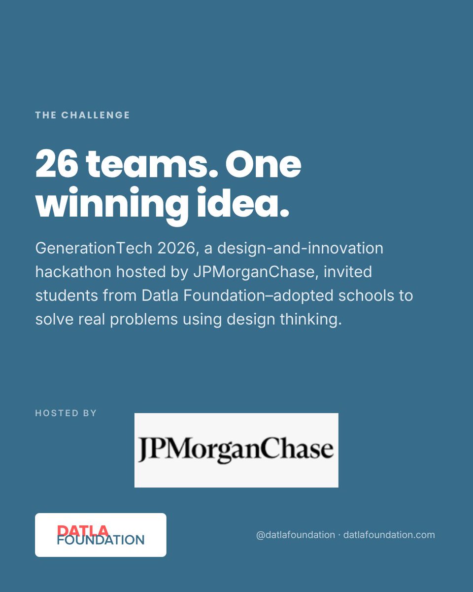 DatlaFoundation's tweet photo. From ideas to impact.

Congratulations to ZPHS Kowkur for securing First Prize at #GenerationTech2026 and bringing home Samsung tablets for all team members!

A fantastic achievement that highlights the power of young minds when given right opportunities.

#DatlaFoundation https://t.co/9hWqw6tuui