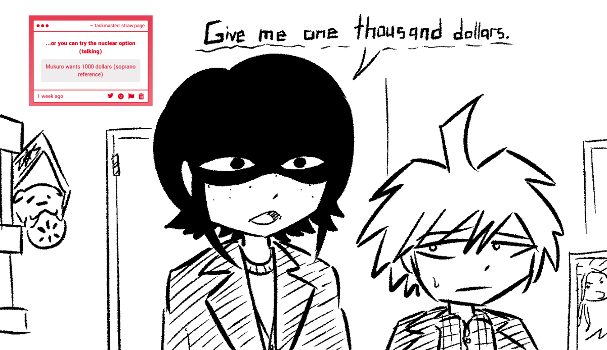 taskmaster_art's tweet photo. strawpage request 😇

#danganronpa #drtwt https://t.co/vlmwvrHGiT