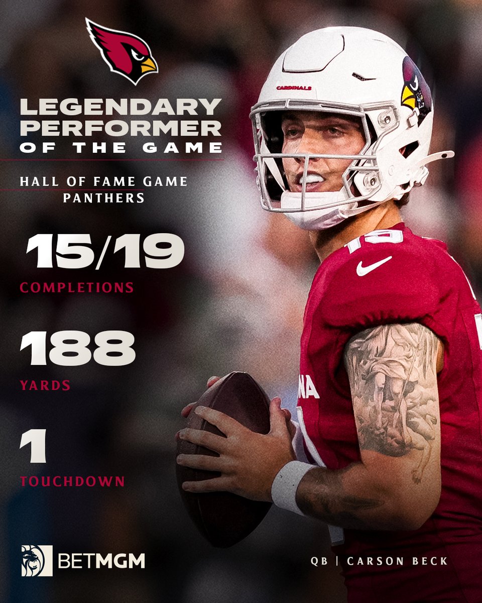 AZCardinals's tweet photo. Debut numbers📈

@BetMGM https://t.co/zjTPMx8930
