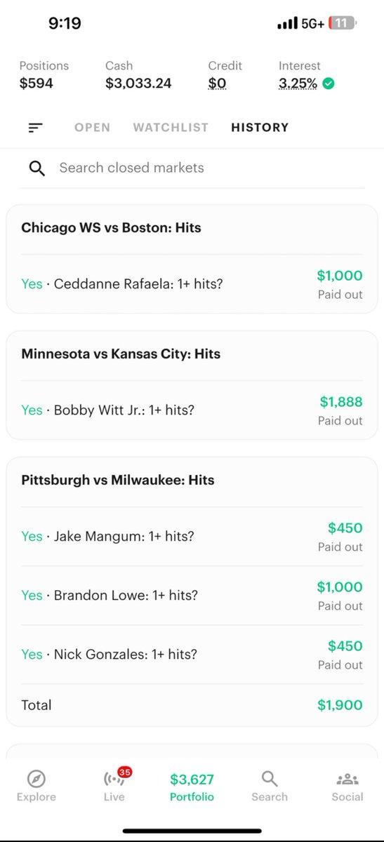 Velourabets's tweet photo. 8/9 Today +$1800 😎

Hell yeah. 😎
@Playbook #sportsbetting https://t.co/QQqOx6v8ol