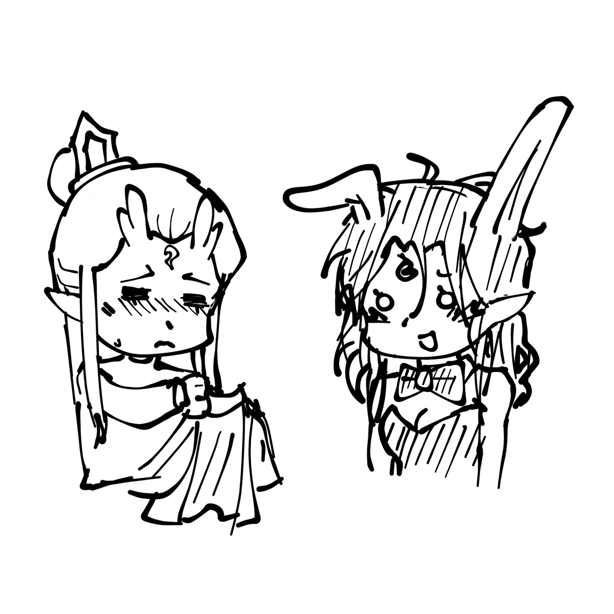 fifiiblip's tweet photo. cw: slightly suggestive (I think?)

I hope you guys like the yuri
this is prolly the most suggestive content you’ll get from me ❤️❤️❤️ idek if this is considered suggestive

ver 1 &amp; ver 2 + bonus doodle

#aobing #nezha #bingzha https://t.co/3etL0PfRmY