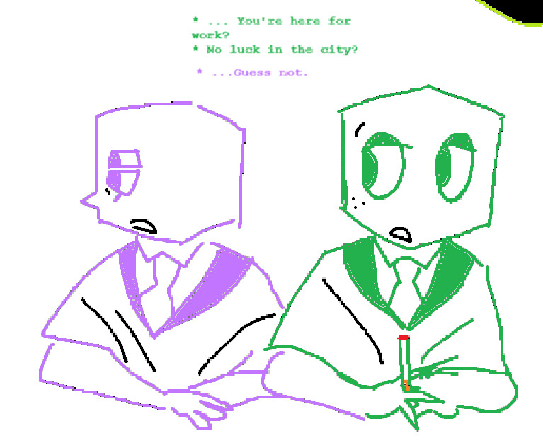 piplune's tweet photo. their names are pee pee and poo poo and they hate each other #deltarune #miketwt https://t.co/SxCjpPtc4A