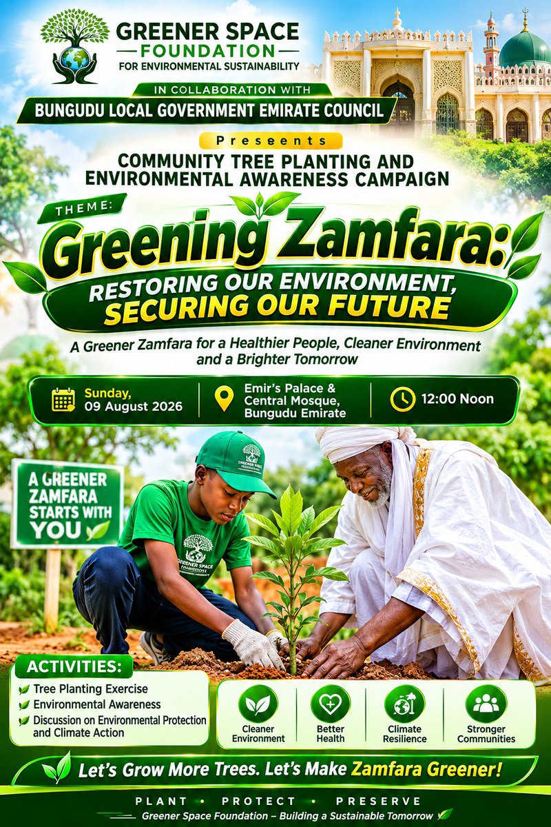 ashbeen64's tweet photo. @greenerspacegh will be at BUNGUDU LGA https://t.co/QZYwtxg8oh