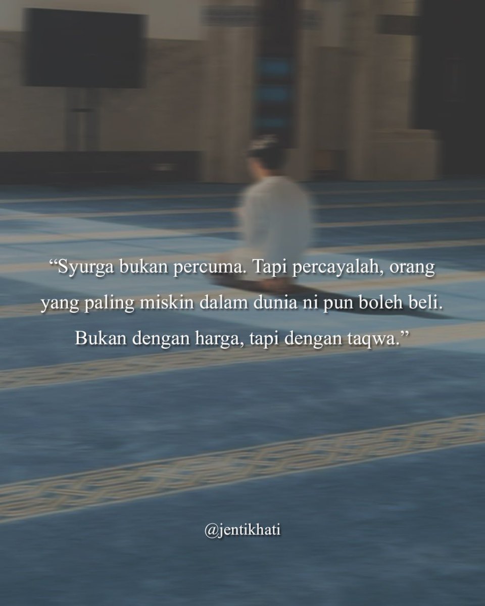 jentikhati's tweet photo. Ya Allah kurniakanlah padaku Kejayaan terbesar - selamat dari api neraka dan masuk ke Syurga Firdaus

Ya Allah, satukan aku dalam Syurga Firdaus dengan orang-orang yang aku sayangi semata-mata kerana Mu.

Semoga kita semua menjadi penghuni SYURGA FIRDAUS Ya Allah. https://t.co/yaKvavnhAB