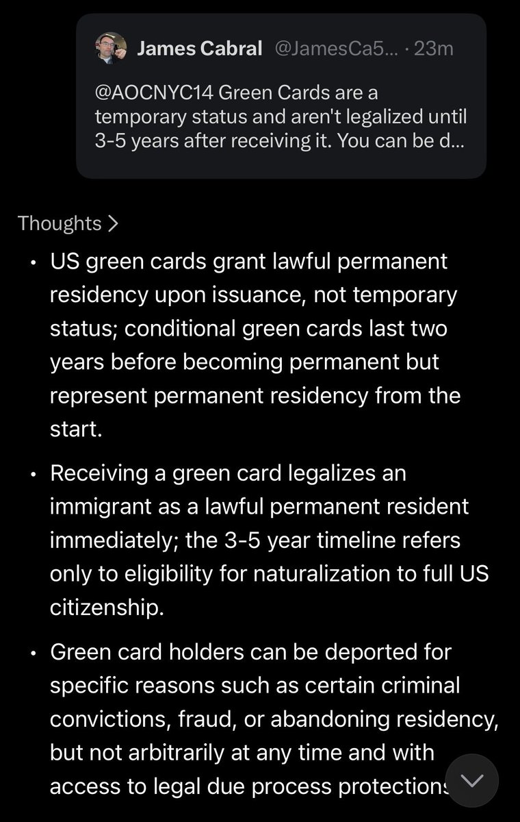 AOCNYC14's tweet photo. @JamesCa54169051 Here’s grok’s response. 🤣🫵🏻🤡

So how dumb do you feel now? Be honest. https://t.co/Jv0Sdjw7ew