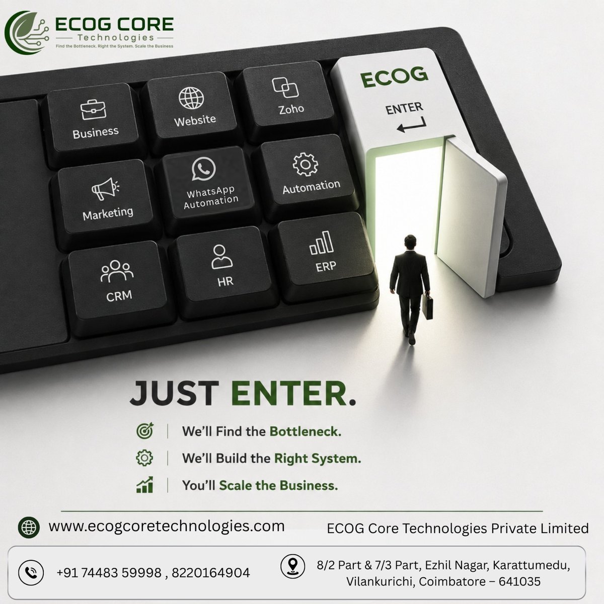 ecog_core_tech's tweet photo. We Find Your Business Bottlenecks. We Build the Right Systems. You Scale with Confidence. https://t.co/R3gMHp12F7