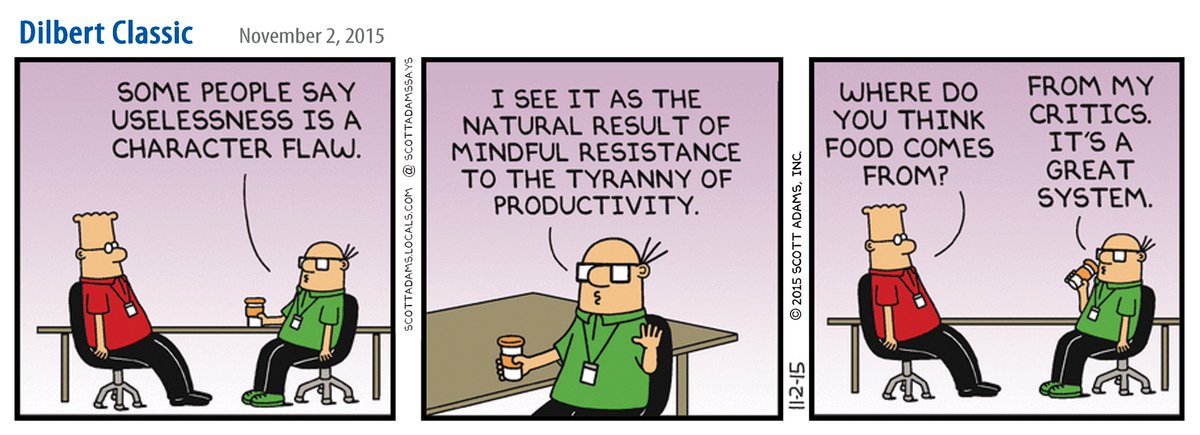 ScottAdamsSays's tweet photo. 2015 Dilbert Classics Week https://t.co/8ZPJ1uJ0ps
