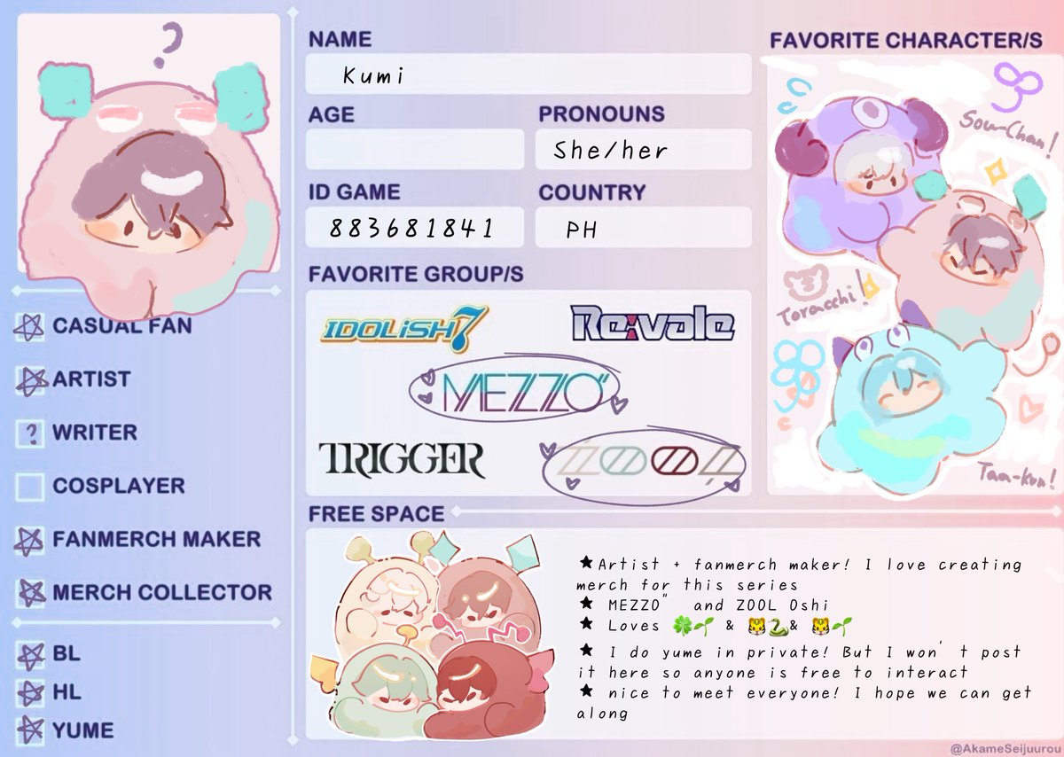 sparkiillust's tweet photo. Remade my ainana intro! Let’s be friends~ feel free to leave a interaction if you want to be moots :3
#i7intro https://t.co/WFd85jgyYl