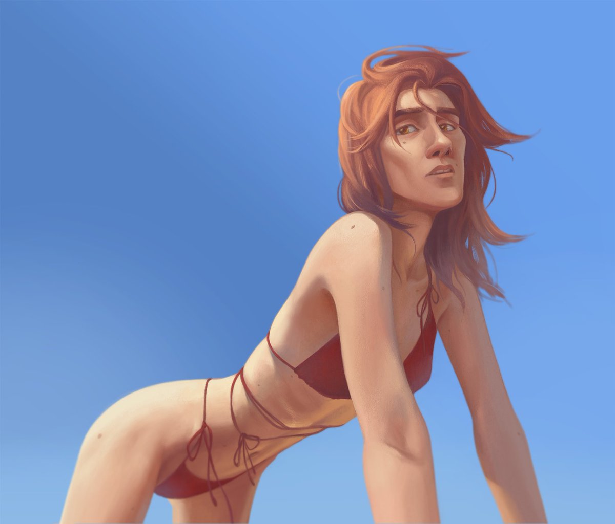 rooroobearrr's tweet photo. a little late but here is my vikini contribution! ☀️ https://t.co/OF6PDwuUPV