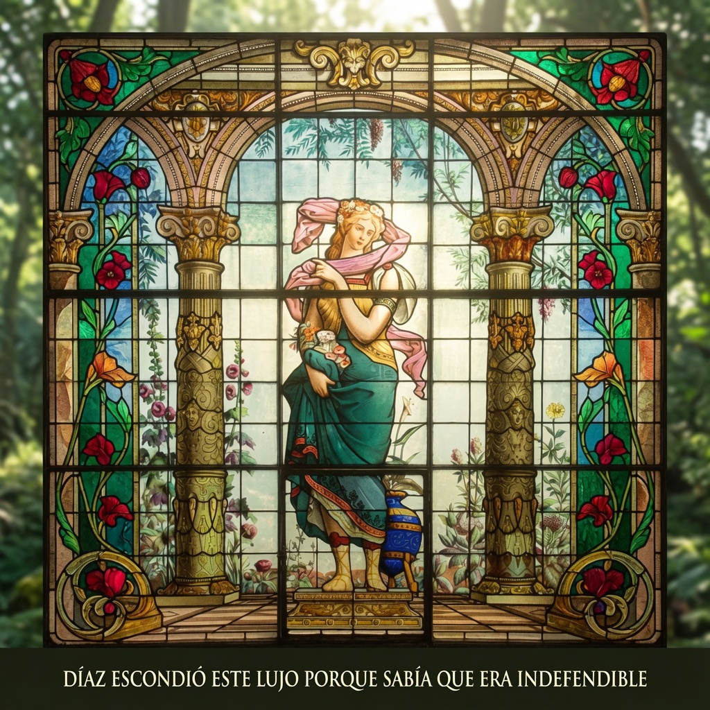 DonPorfirioDiaz's tweet photo. En la galería superior del Castillo de Chapultepec brillan unos de los vitrales más hermosos de México. Y Porfirio Díaz, cuando llegaron, los escondió.

Son cinco paneles de estilo Art Nouveau, cada uno hecho con más de mil trescientas piezas de vidrio de colores, que Díaz encargó al taller más prestigioso de París, la casa Champigneulle, en 1900. Representan a cinco diosas grecorromanas de la naturaleza: Pomona, de las cosechas; Flora, de la primavera y las flores; Hebe, de la eterna juventud; Diana, de la caza y la luna; y Ceres, de la agricultura y la fertilidad. Son exquisitos, y la decoración de esa galería fue, según se cuenta, una petición de su esposa, Carmen Romero Rubio.

Pero cuando llegaron de Francia, Díaz no los colocó de inmediato. Los escondió. Porque sabía perfectamente cómo se verían. El país estaba en crisis —pobreza, descontento, la tormenta acercándose—, y ahí estaba el presidente gastando una fortuna en vitrales de lujo franceses para su castillo, solo por su pasión por el arte europeo. Entendió que exhibirlos abiertamente podía causar un escándalo, así que los mantuvo ocultos un tiempo.

Es el Porfiriato entero en cinco paneles de vidrio. La deslumbrante belleza afrancesada para unos cuantos, comprada a gran costo mientras a la mayoría le faltaba todo, y un dictador tan consciente de lo indecente de esa distancia que llegó a esconder la evidencia de su propia extravagancia. Las diosas de la abundancia y la fertilidad brillaban en un castillo por encima de un país que no tenía ninguna de las dos.

El hombre que las trajo de París caería, una década después, y moriría en París. Y en lo alto de su viejo castillo, los cinco bellos vitrales franceses siguen brillando: el lujo que alguna vez le dio vergüenza mostrar, hoy convertido en uno de los tesoros que un país entero hace fila para ver.

¿No lo dice todo que el dictador escondiera el lujo que él mismo compró, porque sabía que era indefendible frente a la miseria del país?