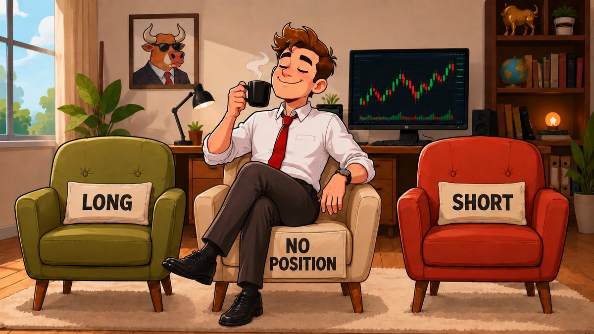 samuraipips358's tweet photo. Traders who remain profitable over time do not see being out of the market as "time spent doing nothing."

Being flat is a position too.
Holding no position when the conditions are not met does not mean you are not participating.
It means you are executing the rule-based decision not to trade right now.

Many traders feel that they cannot make money unless they are in a position.
So they force themselves to search the chart for a reason to trade and take trades even when the conditions are not met.

But taking more trades does not create more edge.
When you add trades outside your conditions, all you do is mix untested outcomes into the results of the system you tested.

A system with positive expectancy includes not only decisions to enter, but also decisions not to enter.
Doing nothing is also part of executing that system accurately.

On many days, the position that contributes most to your profits will be no position at all.

Your profits are not created only by the trades you take.
The decision not to enter because your rules told you not to is also part of your edge.

First, build a system with an edge👇
https://t.co/wcFPtANHhy

Newsletter👇
https://t.co/nbu7ATvgoo

Thank you for reading.