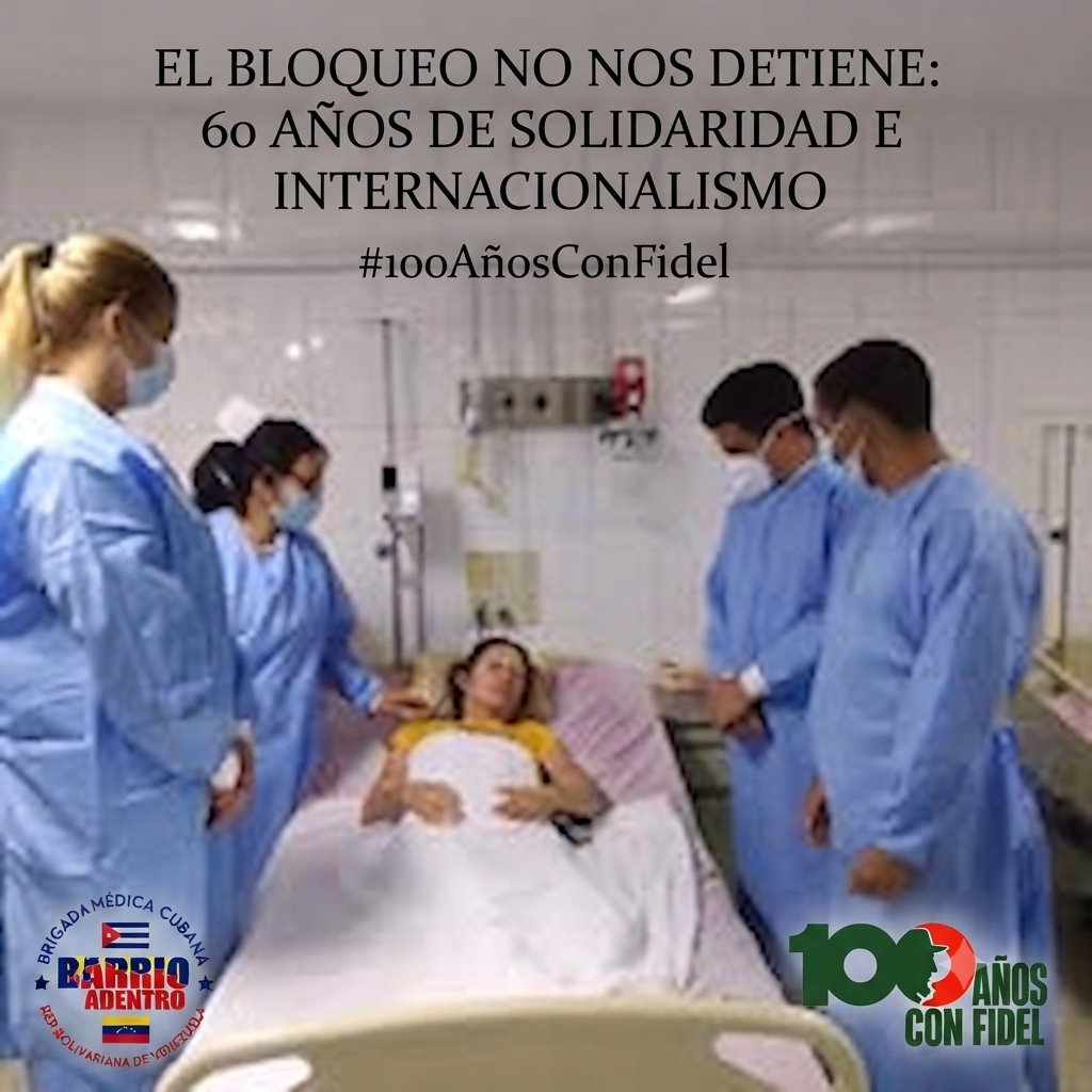 cubacooperaven's tweet photo. Rindiendo tributo al Comandante en Jefe con hechos: llevando salud, bienestar y esperanza a cada rincón del pueblo venezolano. #CentenarioDeFidel #CubaCoopera #100AñosConFidel https://t.co/rLmQAJMYGU