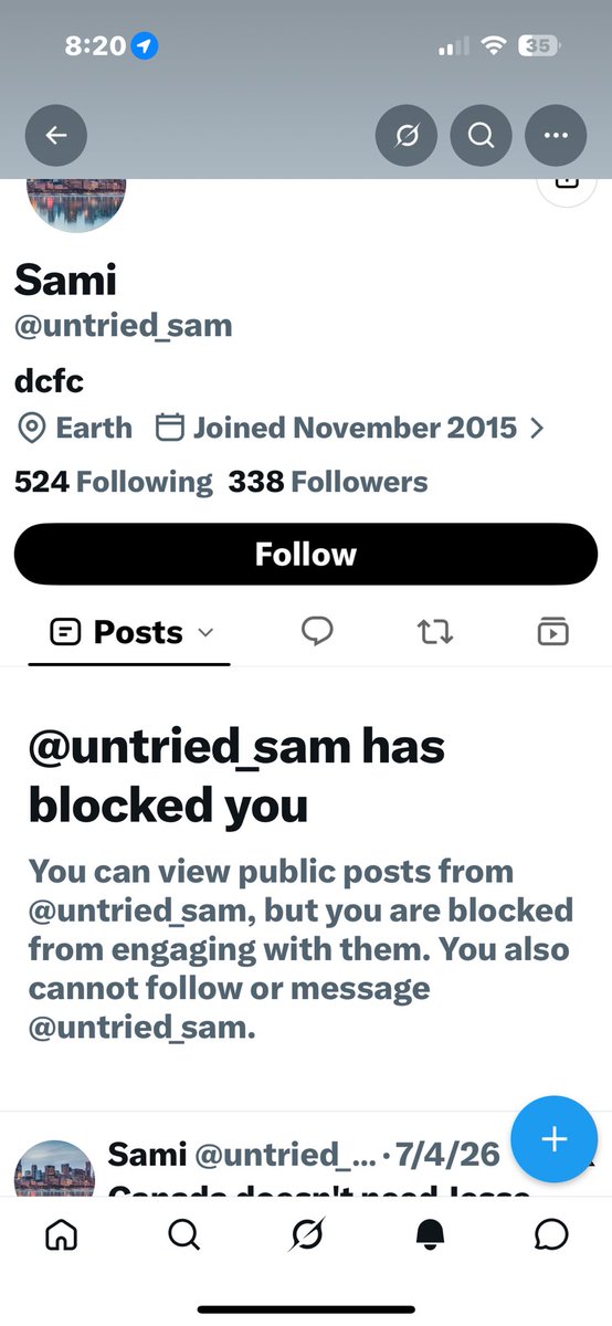 Zac_3000's tweet photo. I have like no followers and earned my first block all from this https://t.co/xC4RCPRkyR