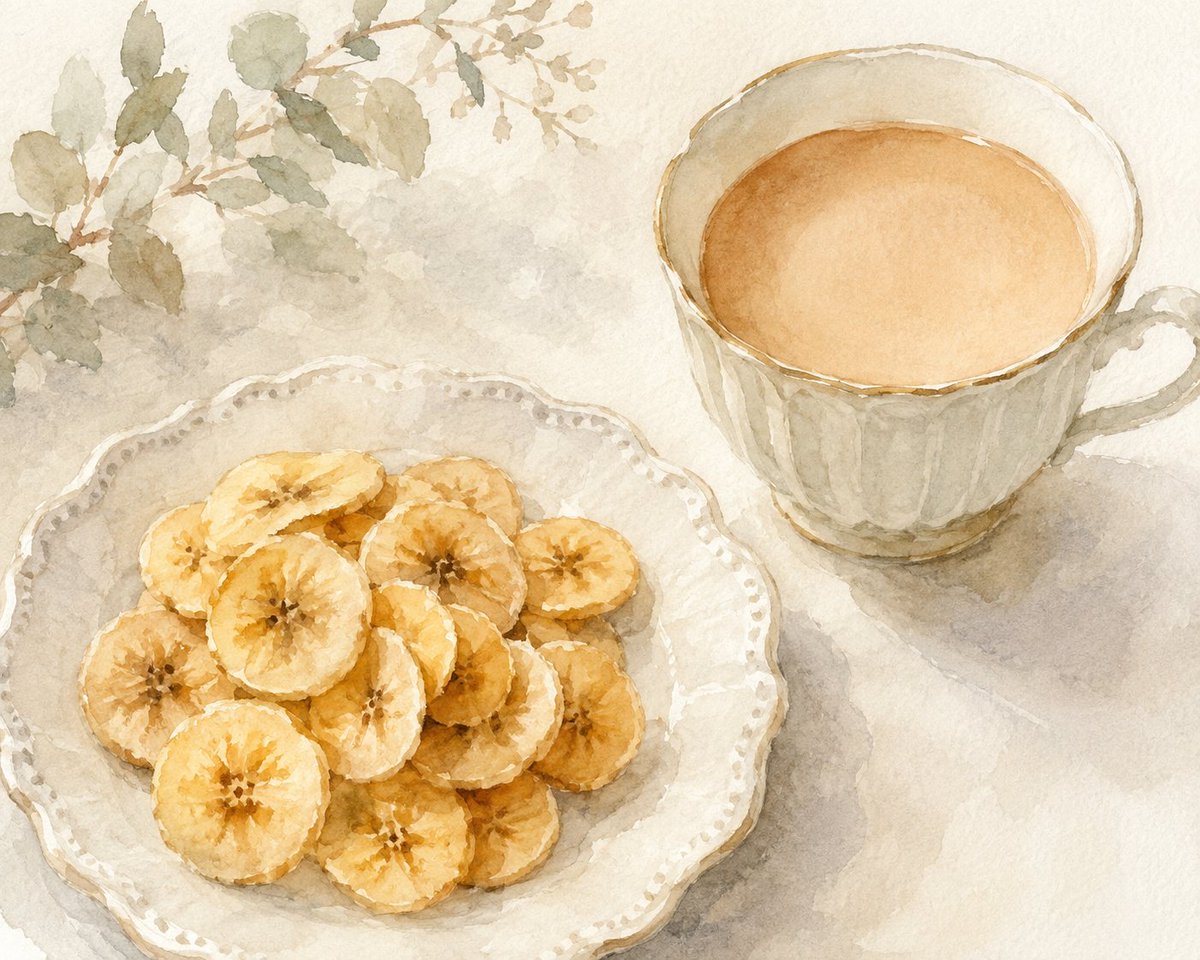 yu_kindlife's tweet photo. おはライフです！🌞
おはよう運動132日目✨

本日はバナナの日🍌
今日のおやつは、
バナナチップとミルクティーにしようと思います☕✨
ほんのり甘くて食べやすく、
ほっと一息つく時間にぴったりです😀

本日もよろしくお願いいたします💪

#バナナの日
#企業公式相互フォロー
#企業公式と繋がりたい https://t.co/rIC0PCN5YT