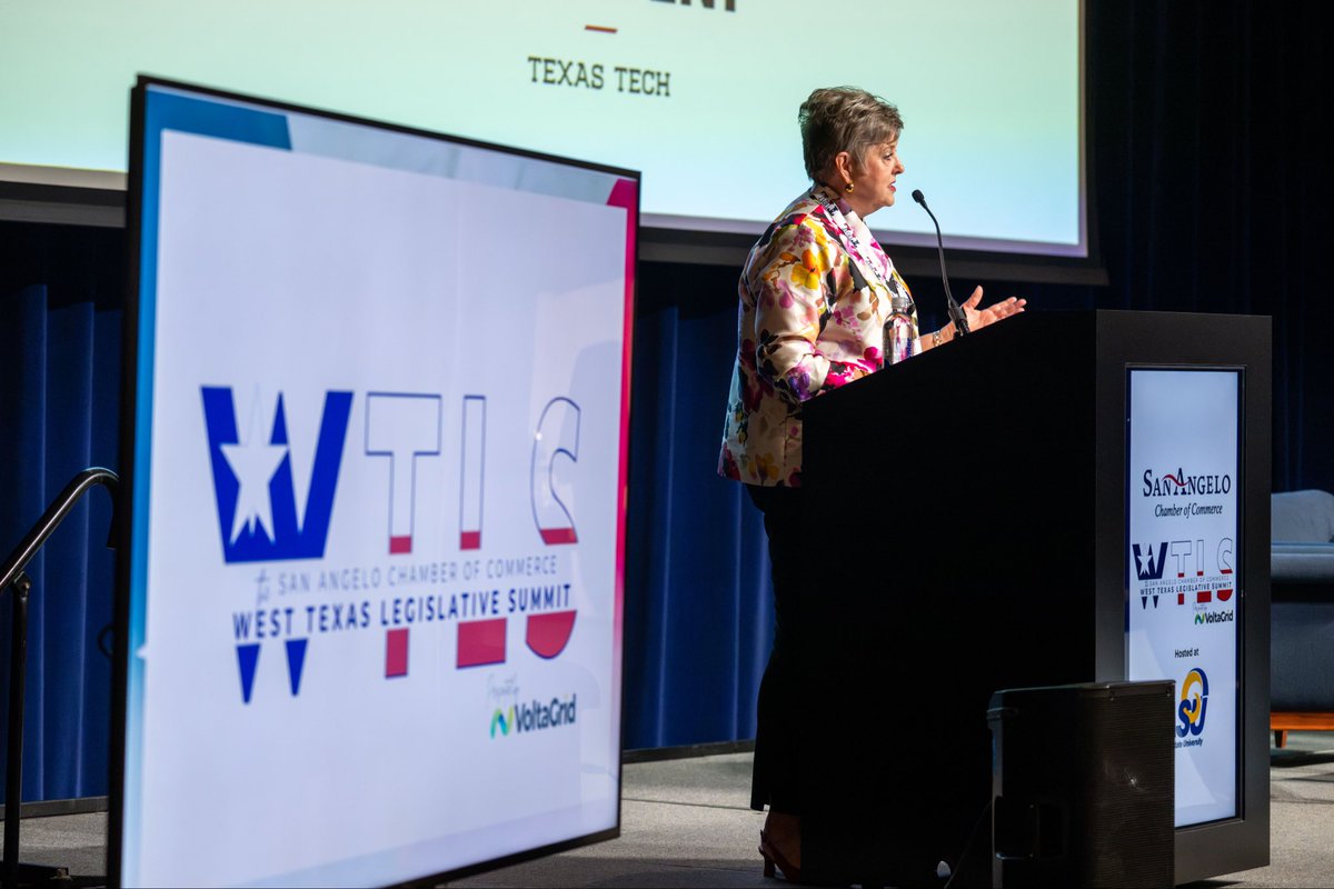 AngeloStatePres's tweet photo. It was a privilege to host regional leaders, policymakers, and community partners to @AngeloState for the 22nd Annual West Texas Legislative Summit. Thank you to the San Angelo Chamber of Commerce for bringing together voices dedicated to the future of West Texas. https://t.co/AhpbXU4La1