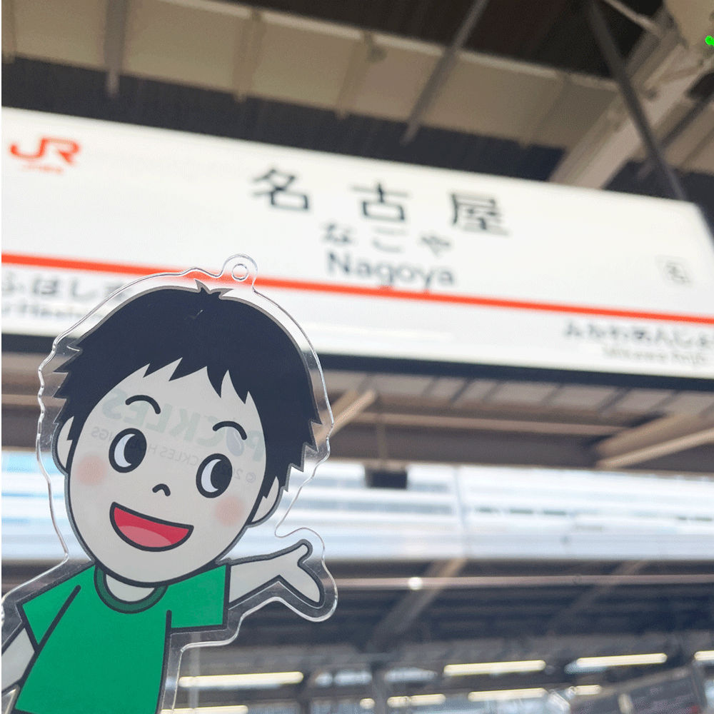 p_susumu_ofcl's tweet photo. 👒ススム君の夏休み③🏖️

おとといは名古屋に行ったよ！
ぼく、初めて新幹線にのったんだ🚅

神社に行ったり、がブ吉さんに会ったり。
とっても暑かったけどたのしかったな～✨

あれ、ぼくの行った神社は何の神社だったかな？
中の人に聞いたら、もう少ししたらわかるよって言ってたな。。　（ススム）

#お漬物友の会