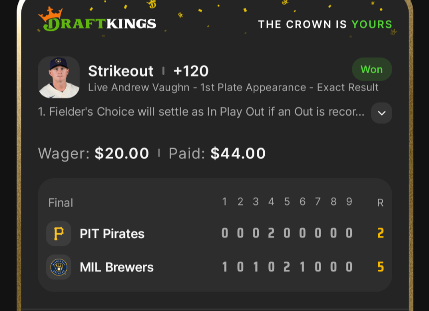 Cc_betts's tweet photo. @limesandlines_ 😂😂 I swear you put money on them and they forget how to hold a ball!!! This is what I have started to do instead, live betting baseball plate appearances. 😂 It's actually saving my ass quite a bit. https://t.co/9lNu0fjIQu