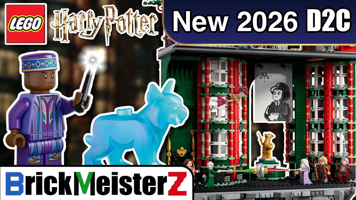 BrickMeisterZ's tweet photo. LEGO Harry Potter revealed their 2026 D2C set to celebrate the theme's 25th anniversary!
VIDEO ► https://t.co/qTjy13bUVB
#LEGO #HarryPotter #LegoHarryPotter #LegoNews #Lego2026 #LegoReveal #NewLego #LegoSets #MinistryOfMagic https://t.co/rwUzNikOWL