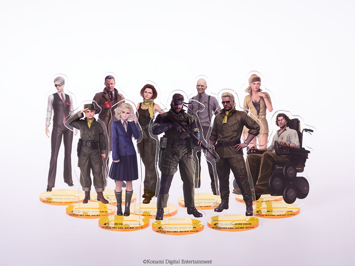 konamistyle's tweet photo. ／
「METAL GEAR SOLID」アクスタの実物サンプルをご紹介
「KONAMI STYLE POP UP STORE」からのお知らせ
＼

■KONAMI OFFICIAL ACRYLIC DISPLAY STAND SERIES
MGSからは27種をご用意

・METAL GEAR SOLID Δ: SNAKE EATER　全5種
・METAL GEAR SOLID 4 GUNS OF THE PATRIOTS 全12種
・METAL GEAR SOLID PEACE WALKER　全10種

大阪・心斎橋PARCOで販売⬇️
https://t.co/shKAJfRGNp