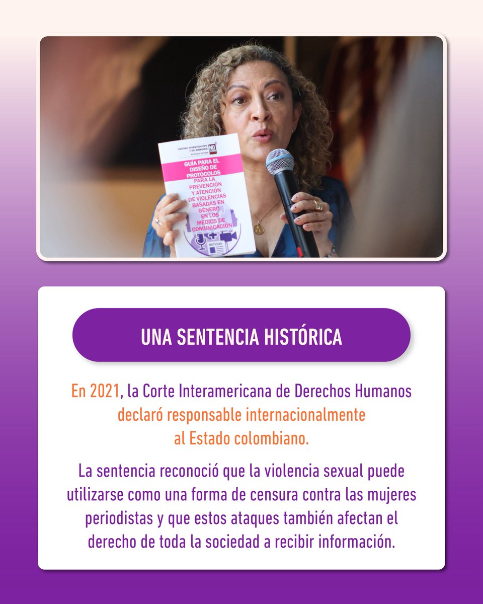 CIMOEA's tweet photo. 👇 ⚖️ A cinco años de la sentencia del caso Bedoya Lima y otra vs. Colombia, recordamos su alcance histórico para los derechos de las mujeres periodistas, la libertad de expresión y el acceso a la justicia.

@jbedoyalima @CorteIDH @CIDH @OEA_oficial @Lauraggils @SGA_OEA_OAS https://t.co/8ZEBKzWpFp