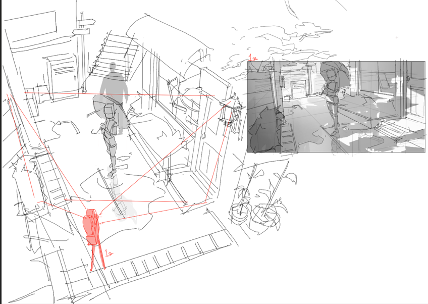 Bieru01's tweet photo. camera placement studies https://t.co/9i4ISfzSdO