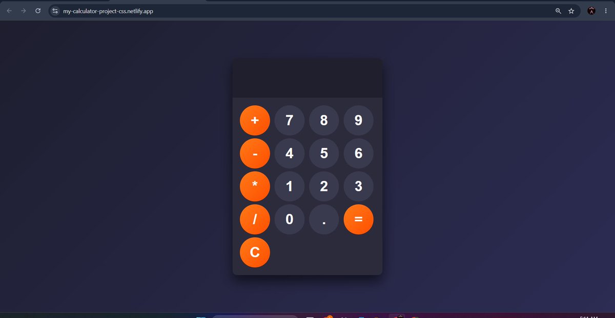 Aisha_Rani_dev's tweet photo. Built a responsive Calculator using HTML, CSS &amp; JavaScript.

Live Demo: https://t.co/r9GVP9akW4
GitHub: https://t.co/jlNMp1Bmx2....
#JavaScript #HTML #CSS #WebDevelopment #100DaysOfCode https://t.co/6JO5E8W9eg