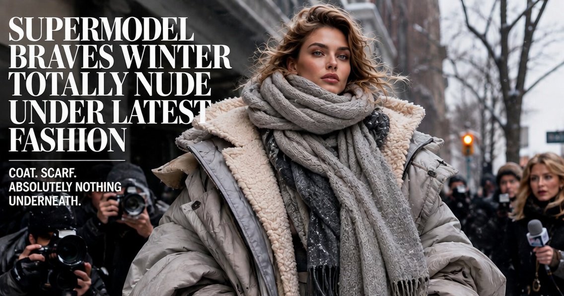 nottheglobe's tweet photo. Supermodel Goes Totally Nude Under Latest Fashion

Read more @ https://t.co/XxCuKHWDtj @fashion @fashionpressnet @XFashion @Fashionista_com https://t.co/bQqp7FtiwH