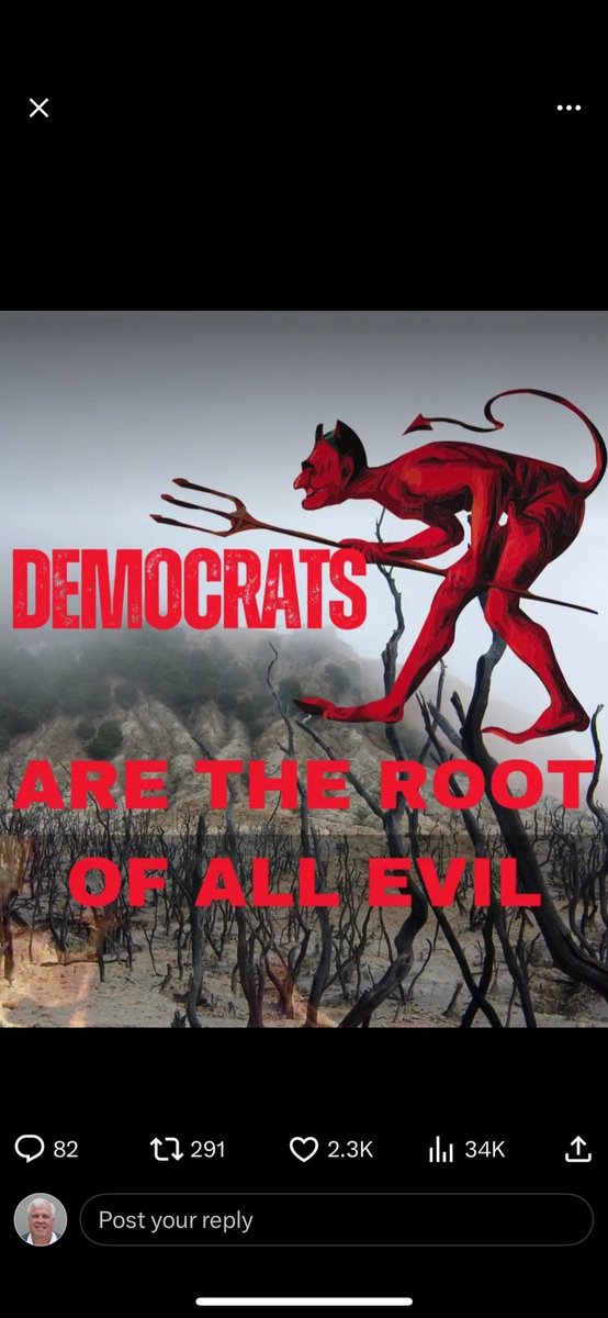 popparyder's tweet photo. @AshtenJade @TrumpTruthOnX At least when I leave this world I know I’m going to a better place than the (Mother of Demons) https://t.co/TA5S7tnkqF