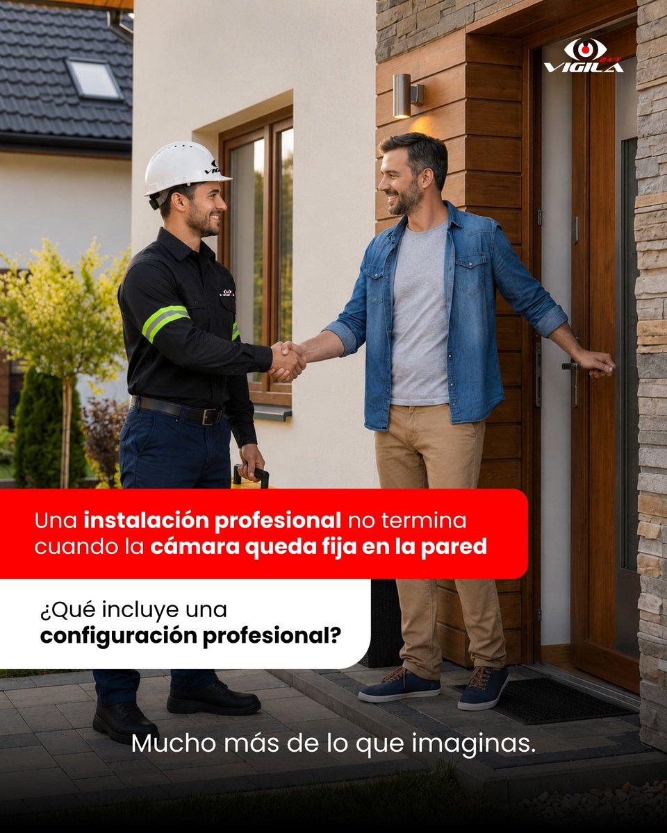 Vigila247's tweet photo. Una instalación profesional no termina cuando la cámara queda en la pared.

También configuramos el sistema, verificamos su funcionamiento y te ayudamos a aprovechar todas sus funciones desde el primer día.

#InstalandoConExpertos #Vigila247 #SeguridadElectrónica https://t.co/EcEYuVgIIi