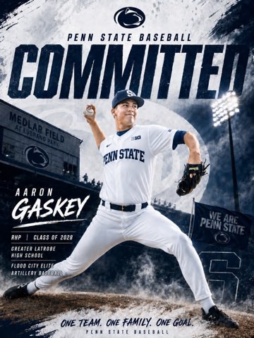 aaron_gaskey's tweet photo. After a lot of prayer, thought, and conversations with the people who mean the most to me, I am beyond excited and blessed to announce my commitment to continue my academic and baseball career at Penn State!

First and foremost, I want to thank God for blessing me with the opportunity to play the game I love and for guiding me every step of this journey. None of this would be possible without Him.

To my family—thank you for every sacrifice, every early morning, every late-night drive, and for believing in me even when things were difficult. Your love and support have meant everything, and no matter how hard I try, I just can’t quite seem to put it into words. 

To every coach I’ve had from Little League through high school, thank you for investing your time in me, pushing me to become a better player and an even better person. I wouldn’t be where I am today without everything you’ve taught me.

Thank you to my teammates, friends, and everyone who has supported me along the way. I’m incredibly grateful for all of you, and making all the hard days feel so much easier and lighter for me.  Pushing me when I didn’t want to be pushed, helped me see the positive through all the bad . You guys all made the game feel so effortless and easy even on my hardest days. 

Finally, thank you to the coaching staff at Penn State for believing in me and giving me the opportunity to be part of such a great program. They have been there since day one, seen all the good, bad, and everything that’s in between, and still made sure to show that they were there for me no matter what. I owe it to them to work as hard as I can and try my absolute hardest whether I feel like it or not  because they were willing to take a chance on me like no other. can’t wait to get to work and represent Penn State both on and off the field.

The journey is just getting started.

#WeAre

@willjauss @PuccioNick @PennStateBASE @Lee3654Lee @Jim_McGough @ArtilleryBASE @LatrobeBaseball