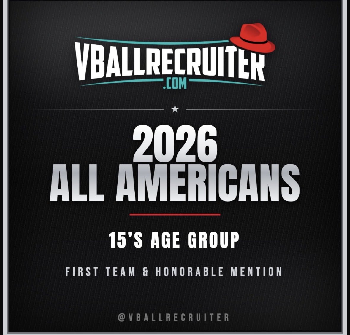 Presley2029's tweet photo. Thank you to @VBallrecruiter for the recognition! https://t.co/rPougaa182