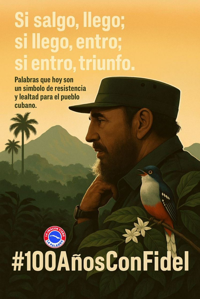 cubacooperaven's tweet photo. Seguimos los pasos del Comandante: firmes en los principios, solidarios con los pueblos y entregados por completo a la vida. #CentenarioDeFidel #CubaCoopera #100AñosConFidel https://t.co/U3G5n28Mi8